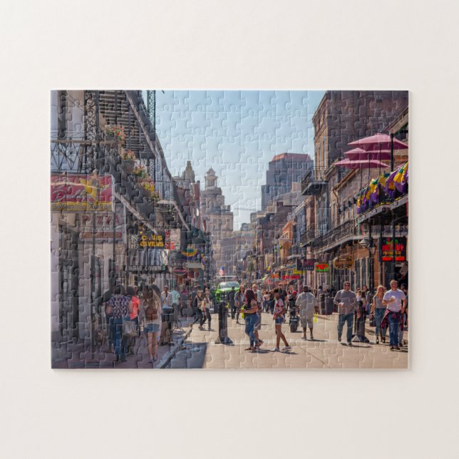 Puzzle Nouvelle-Orléans Quartier Français rue Bourbon  (Horizontal)
