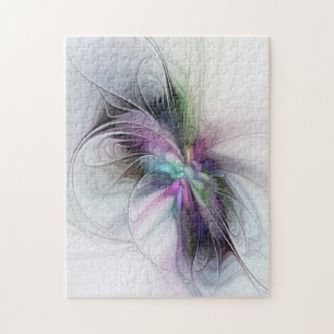 Puzzle Nouvelle vie, art fantastique abstrait fractal col