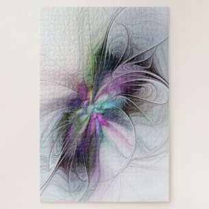 Puzzle Nouvelle vie, Colorful Abstrait Fractal Art Imagin