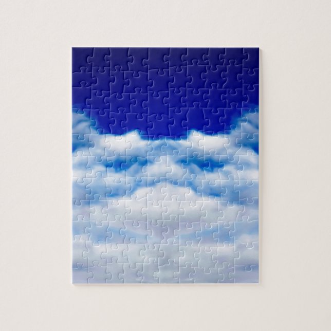 Puzzle Nuage blanc face à un ciel bleu (Vertical)