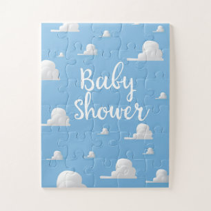 Puzzle Nuage Blanc Gonflé Baby Shower