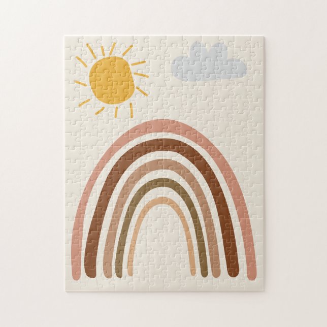 Puzzle Nuage de soleil arc-en-ciel, dessin d'enfant, art  (Vertical)