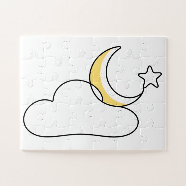 Puzzle Nuage et Étoiles de Rêve (Horizontal)