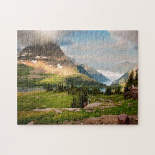 Puzzle Nuages balayant par des montagnes