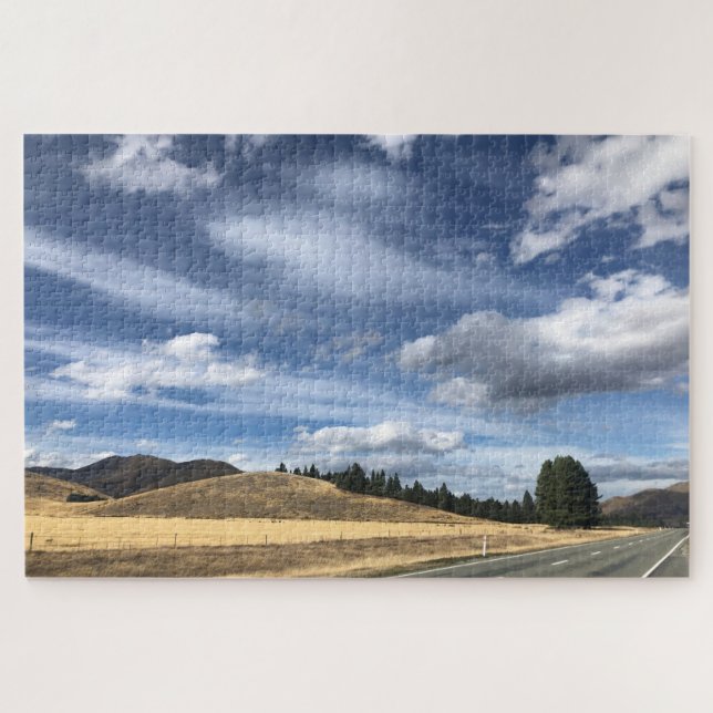 Puzzle nuages de dérapage routier (Horizontal)
