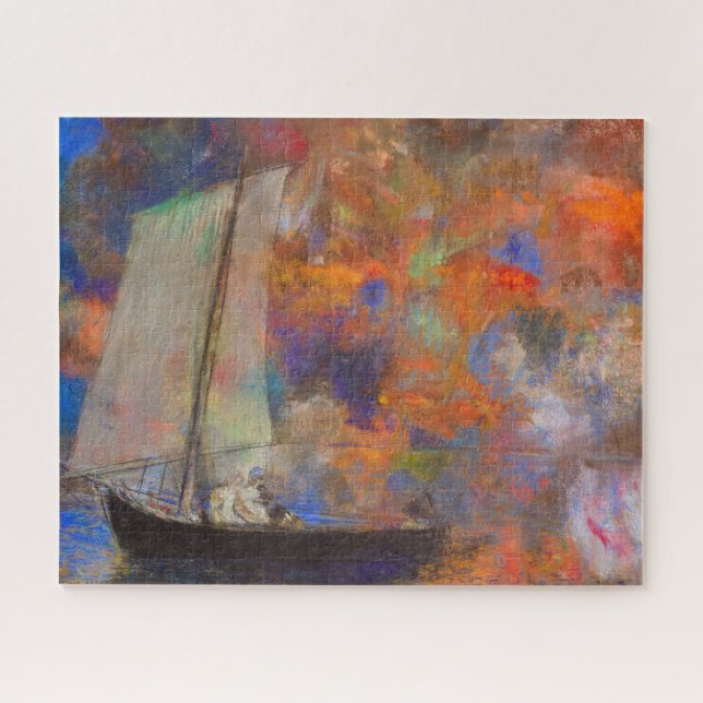 Puzzle Nuages de fleurs par Odilon Redon (Horizontal)