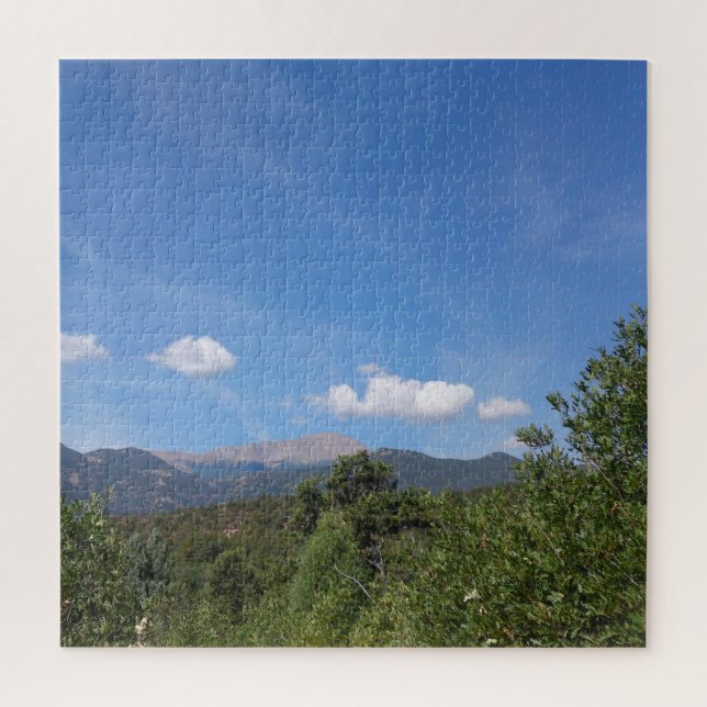 Puzzle Nuages de la chaîne de montagnes (Vertical)