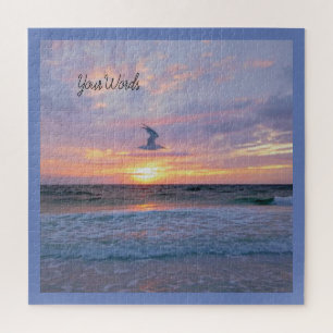 Puzzle Nuages lumineux au-dessus du coucher de soleil