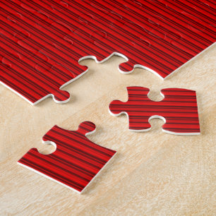 Puzzle Nuances de rayures rouges