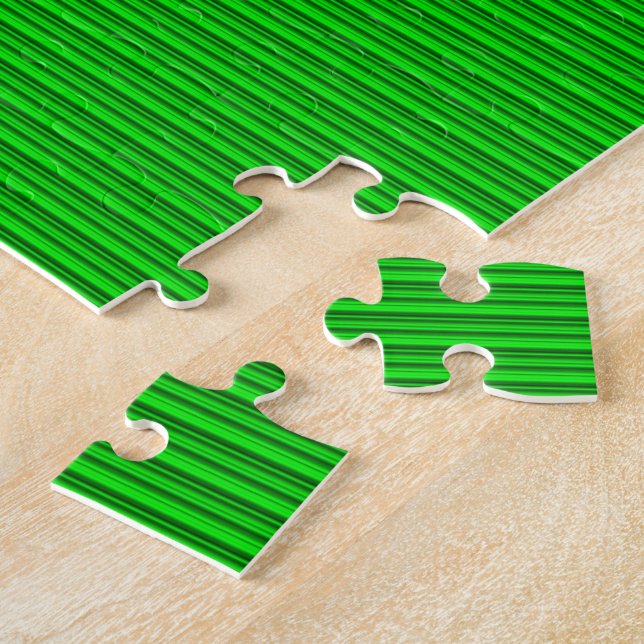Puzzle Nuances de rayures vertes (Côté)
