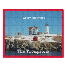 Nubble Red Atlantic Ocean Phare de York Maine