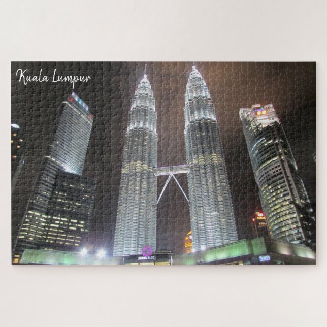 Puzzle nuit des tours jumelles de petronas (Horizontal)