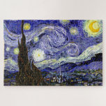 Puzzle Nuit étoilée de Van Gogh, 1889<br><div class="desc">Largement acclamé comme le magnum opus de Van Gogh, le tableau représente la vue à l'extérieur de la fenêtre de son sanatorium la nuit, bien qu'il ait été peint de mémoire pendant la journée. L'image est du domaine public. Contactez les Motifs & Peintures & Graphiques pour toute demande spéciale. ©...</div>