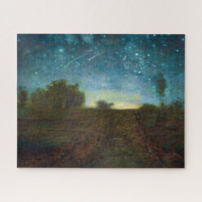 Puzzle Nuit étoilée par Jean-François Millet (Horizontal)