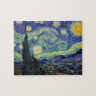 Puzzle Nuit étoilée par van Gogh Art moderne Peinture Ble