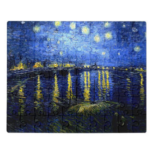 Puzzle Nuit étoilée sur le Rhône, célèbre peinture