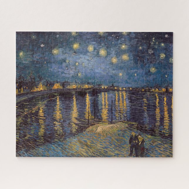 Puzzle Nuit étoilée sur le Rhône par Vincent Van Gogh (Horizontal)