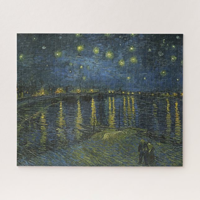 Puzzle Nuit étoilée sur le Rhône, Vincent van Gogh (Horizontal)