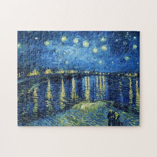 Puzzle Nuit étoilée sur le Rhône Vincent van Gogh (Horizontal)