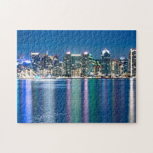 Puzzle Nuit Skyline San Diego (Horizontal)