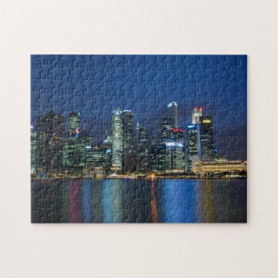 Puzzle Nuits bleues Skyline de Singapour