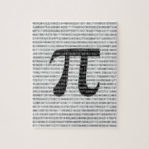 Puzzle Numéro noir d'origine pi jour symbole mathématiq