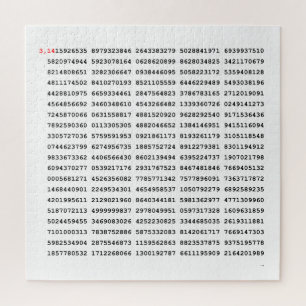 Puzzle Numéro Pi 1000 Premiers Chiffres Symbole mathéma