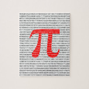Puzzle Numéro rouge d'origine pi jour symbole mathématiqu
