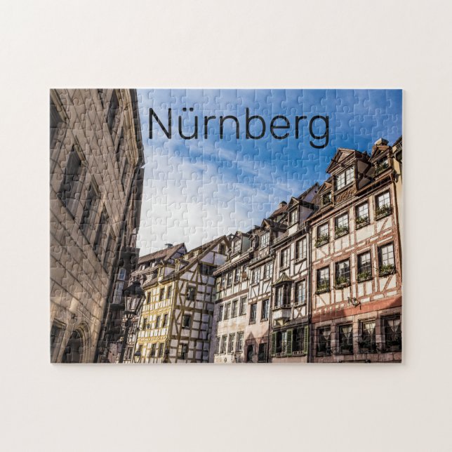 Puzzle Nuremberg Cityscape Bavière Allemagne Souvenir (Horizontal)