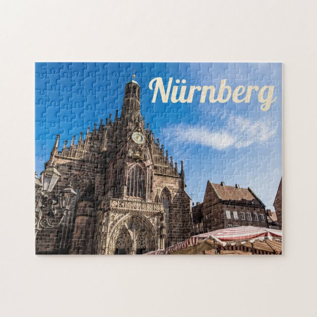Puzzle Nuremberg Hauptmarkt Nürnberg Bavière Allemagne (Horizontal)