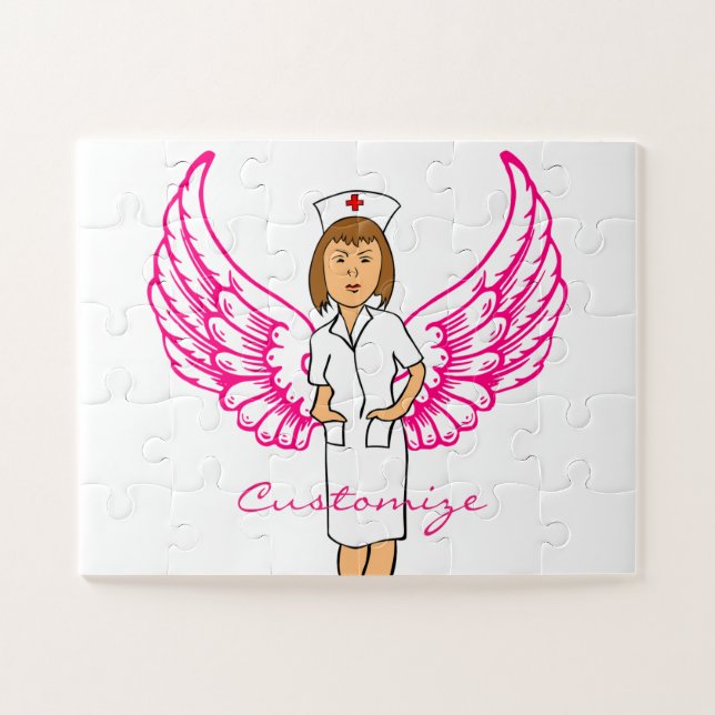 Puzzle Nurse Angel Wings Thunder_Cove (Horizontal)