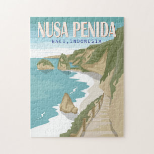 Puzzle Nusa Penida Beach Bali Indonésie Vintage
