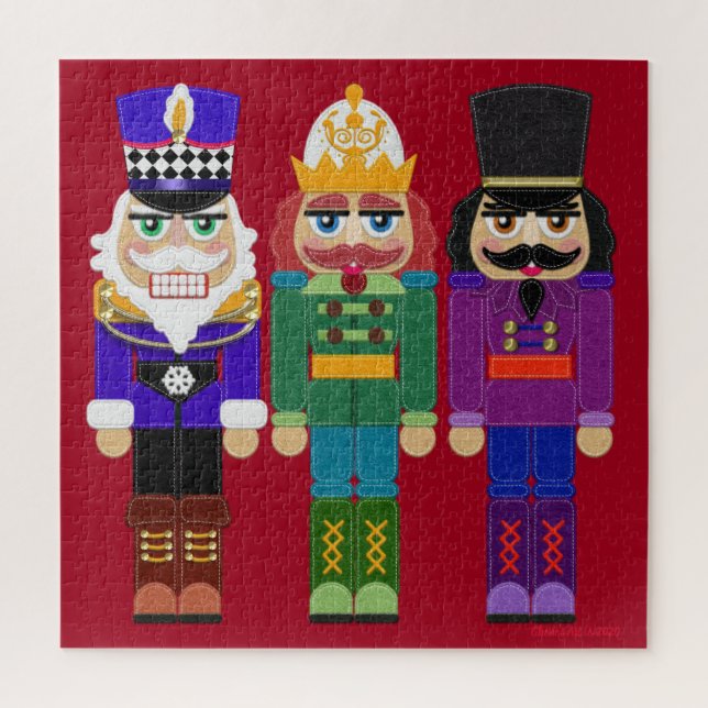 Puzzle Nutcrackers cadeau de vacances (Vertical)