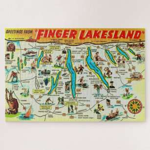 Puzzle NY Finger Lakes 20x30