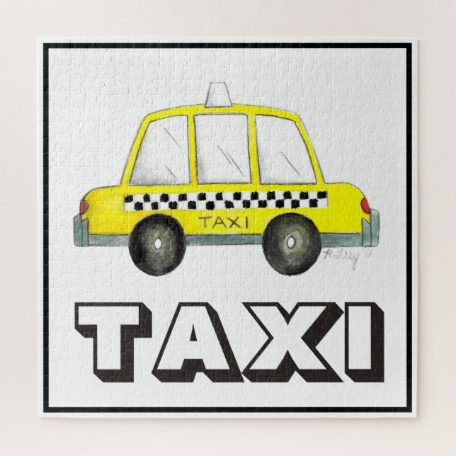 Puzzle NYC New York City Taxi taxi jaune taxi voiture (Vertical)