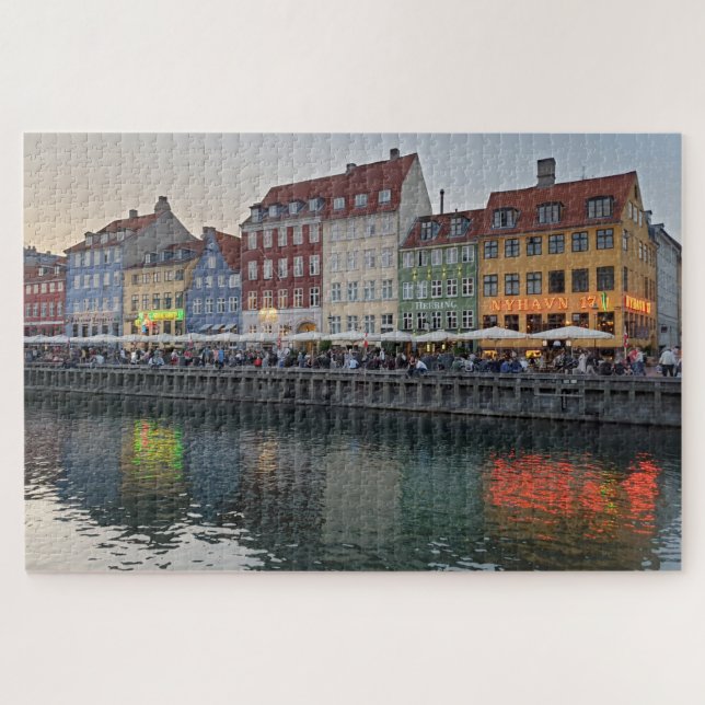 Puzzle NYHAVN QUARTIER DE DIVERTISSEMENT Copenhague Danem (Horizontal)