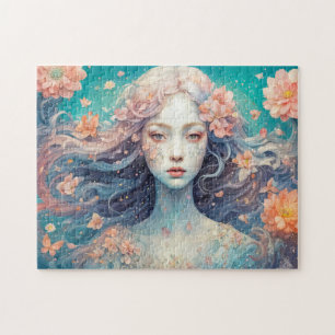 Puzzle Nymphe de Fleur Enchantée en Fleur