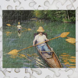 Puzzle Oarsmen par Gustave Caillebotte, Art Vintage<br><div class="desc">L'Oarsmen (1877) de Gustave Caillebotte est un impressionnisme vintage de beaux-arts peinture de nature sportive. Deux hommes qui sculptent en barques à rames. Ils sont sur des bateaux sur une rivière lente qui serpente à travers la forêt et les arbres. À propos de l'artiste : Gustave Caillebotte (1848-1894) était un...</div>