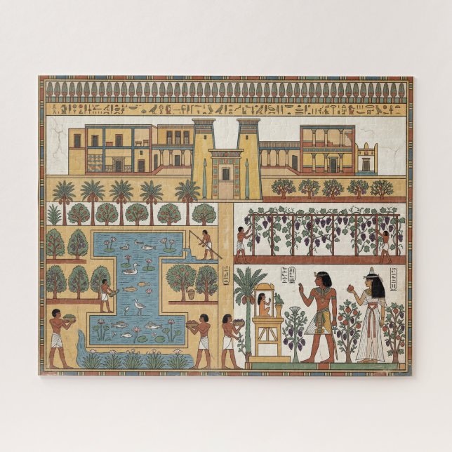 Puzzle Oasis de l'Égypte antique : Villa & Jardin (Horizontal)