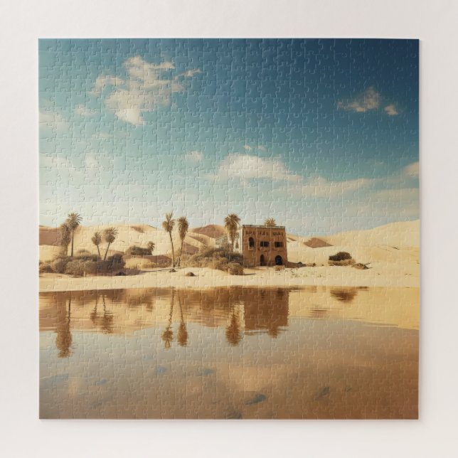 Puzzle Oasis ensoleillée du désert (Vertical)