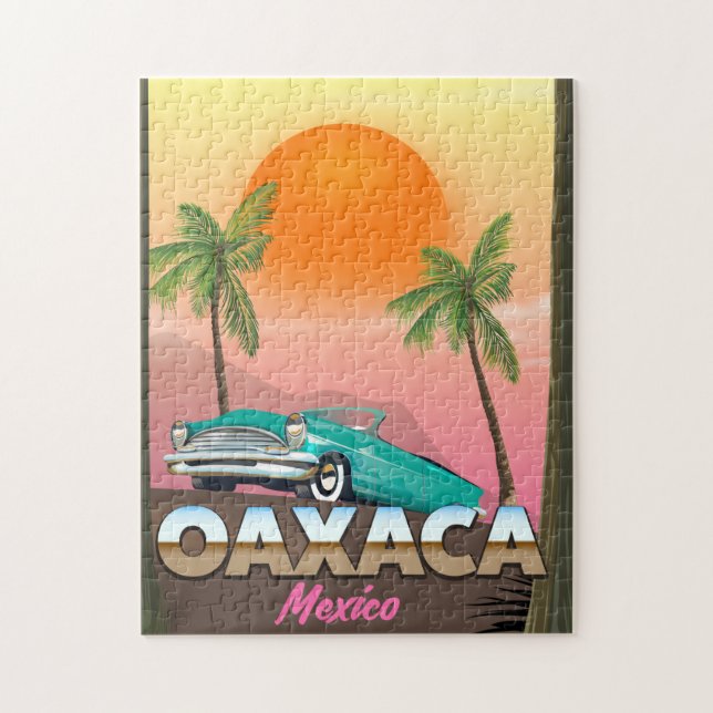 Puzzle Oaxaca affiche de voyage au Mexique (Vertical)
