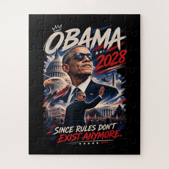 Puzzle Obama 2028 Puisque les règles n'existent plus (Vertical)