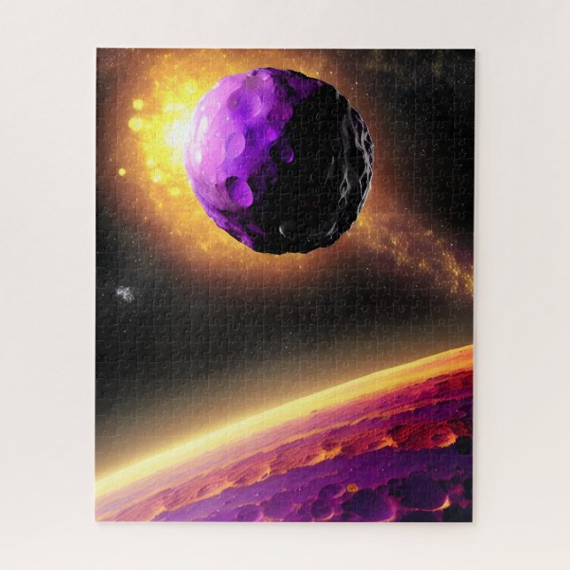 Puzzle Objet Purple Géant Orbite Vers Surface Rose (Vertical)