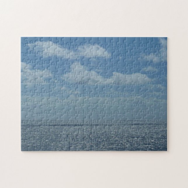 Puzzle Océan bleu de la mer des Caraïbes (Horizontal)