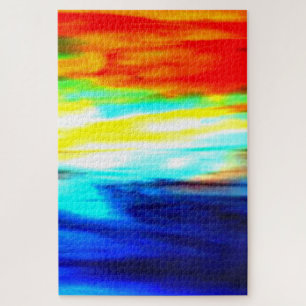 Puzzle Ocean Sunrise Artistique coloré Unique