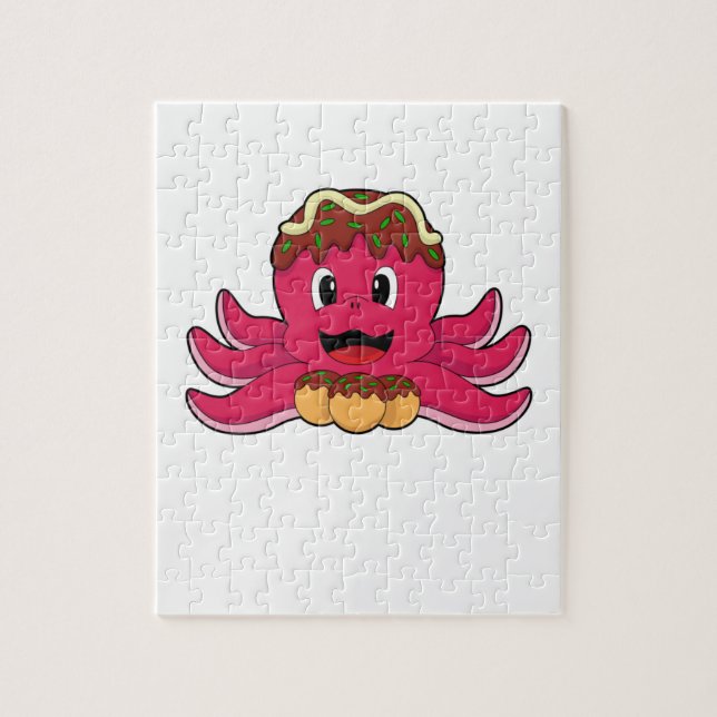 Puzzle Octopus avec gâteau (Vertical)