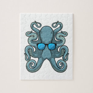 Puzzle Octopus avec lunettes de soleil