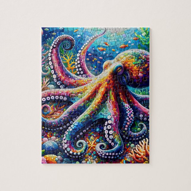 Puzzle Octopus vibrant (Vertical)