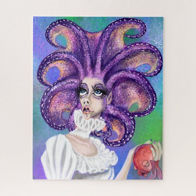 Puzzle Octopus Woman (Vertical)
