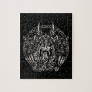 Puzzle Odin et ses loups Geri et Freki